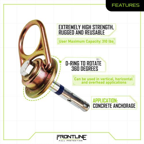 Frontline COM3410K MEGA Swivel 10k Concrete Anchor - Fire Protection Parts
