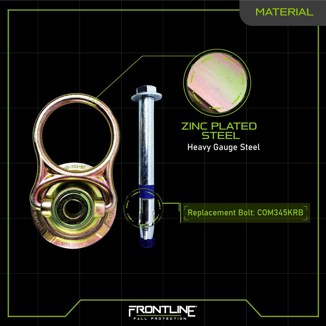 Frontline COM345K MEGA Swivel 5k Concrete Anchor - Fire Protection Parts