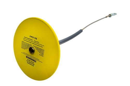 Frontline DT1206 Drop Thru Anchor 12" Round Plate with 6' Cable - Fire Protection Parts