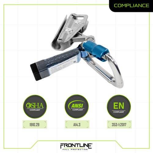 Frontline GLC38 Vertical Ladder Lifeline System Cable Glider - Fire Protection Parts