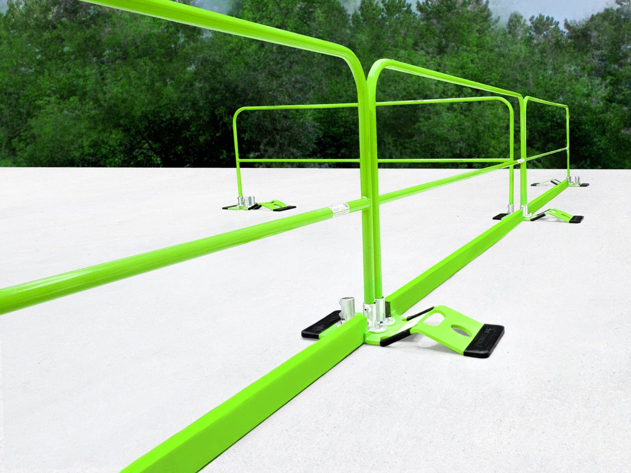 Frontline Guardrail System Non - Penetrating Complete 75' Kit - Fire Protection Parts