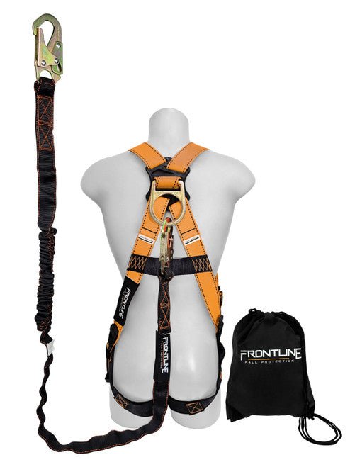 Frontline K100 - 61S Combat Compliance Kit - Harness, 6' Single Leg Lanyard and Drawstring Bag - Fire Protection Parts
