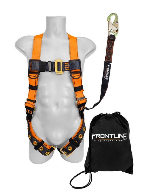 Frontline K100 - 61S Combat Compliance Kit - Harness, 6' Single Leg Lanyard and Drawstring Bag - Fire Protection Parts