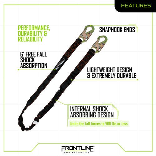 Frontline K100 - 61S Combat Compliance Kit - Harness, 6' Single Leg Lanyard and Drawstring Bag - Fire Protection Parts