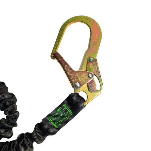 Frontline LES62R - US Patriot 6' Double Leg Elastic Lanyard with Rebar Hook Ends - Made in USA - Fire Protection Parts