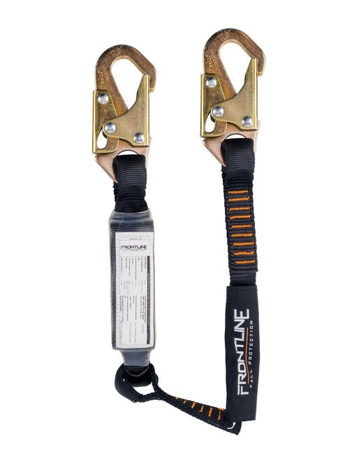 Frontline LIS31S Combat 3' Single Leg Snaphook Lanyard with Internal Shock Absorber - Fire Protection Parts