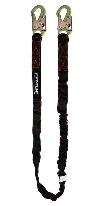 Frontline LIS61S Combat 6' Single Leg Snaphook Lanyard with Internal Shock Absorber - Fire Protection Parts