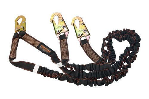 Frontline LIS62S Combat 6' Double Leg Snaphook Lanyard with Internal Shock Absorber - Fire Protection Parts