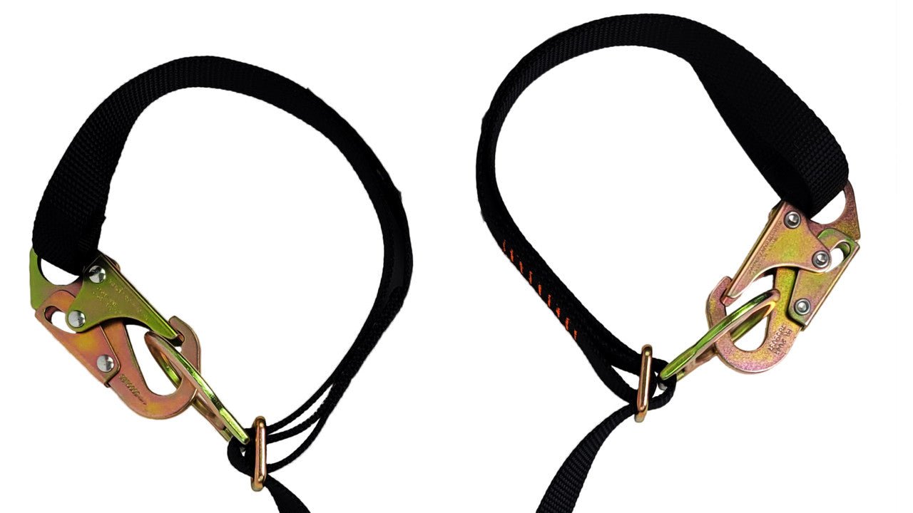 Frontline LPO62SADJ Combat 6' Tie - Back Double Leg Shock Absorbing Lanyard with Snaphooks - Fire Protection Parts