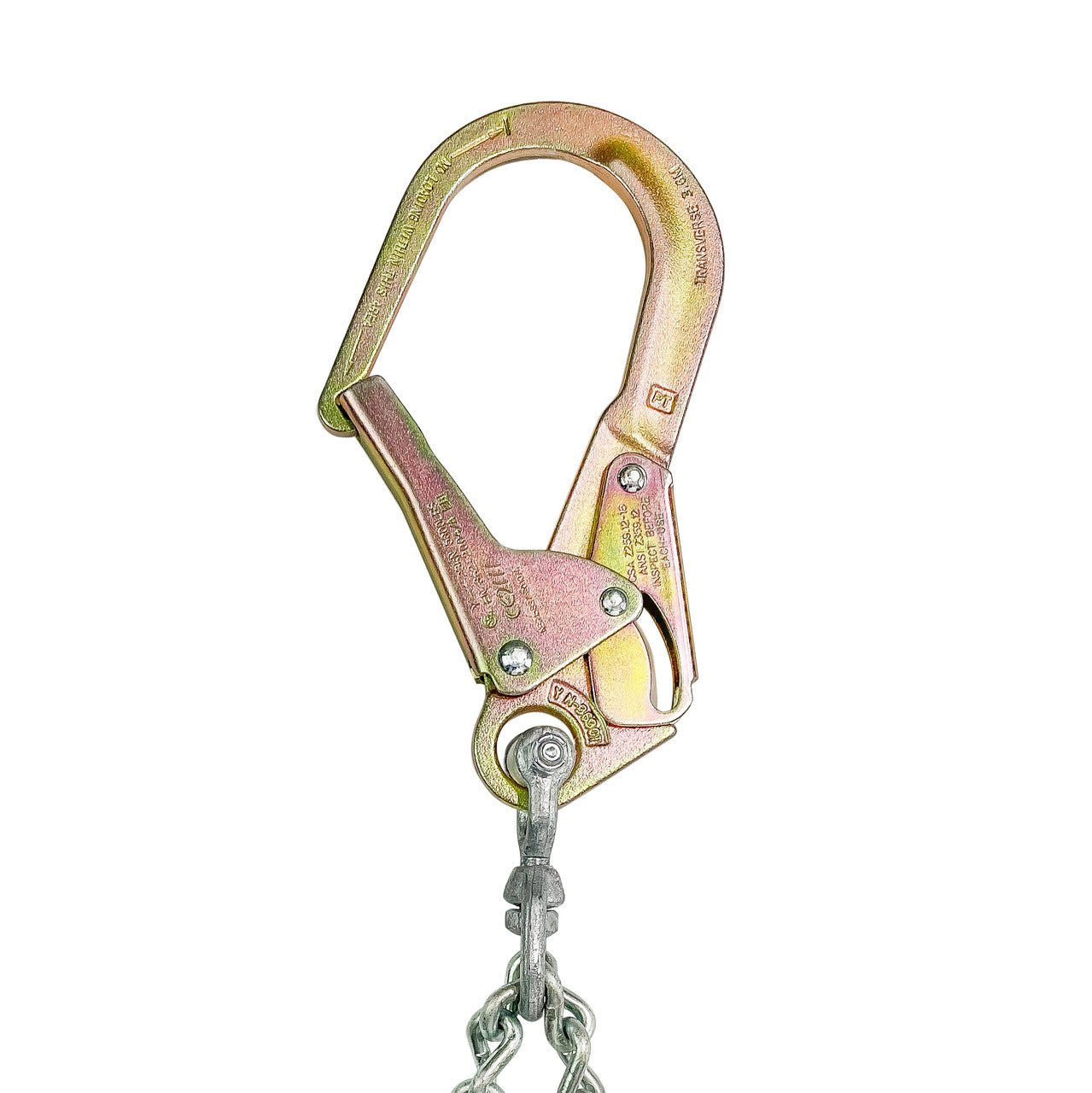 Frontline PSSW2R - US Patriot Positioning Chain with Swiveling Hook - Made in USA - Fire Protection Parts