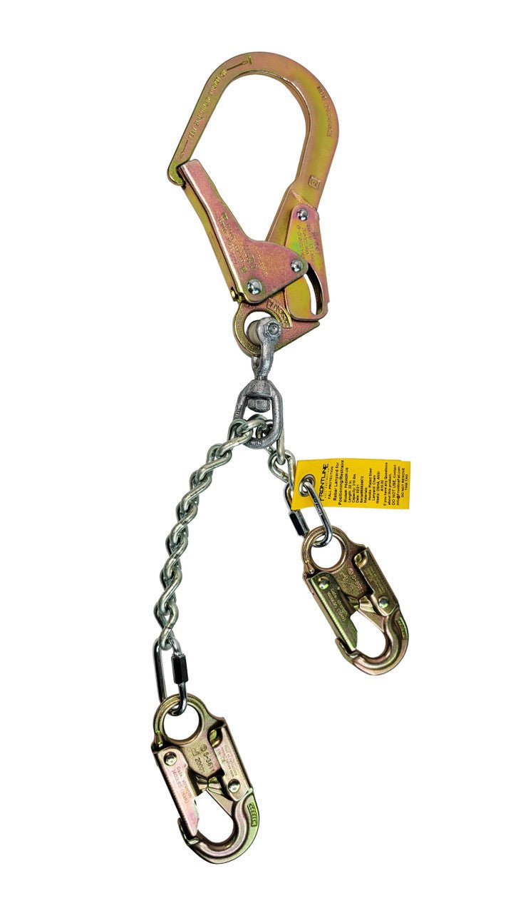 Frontline PSSW2R - US Patriot Positioning Chain with Swiveling Hook - Made in USA - Fire Protection Parts