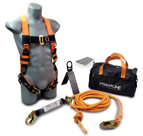Frontline RK5PTB25 Combat Complete Roofers Kit with 25' Lifeline - Fire Protection Parts