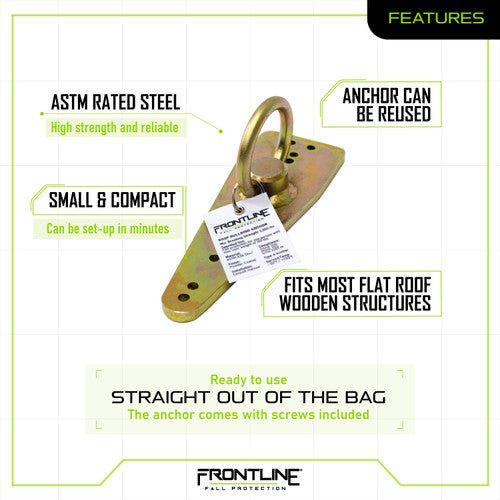 Frontline ROB01 Bull Ring Reusable Roof Anchor - Fire Protection Parts