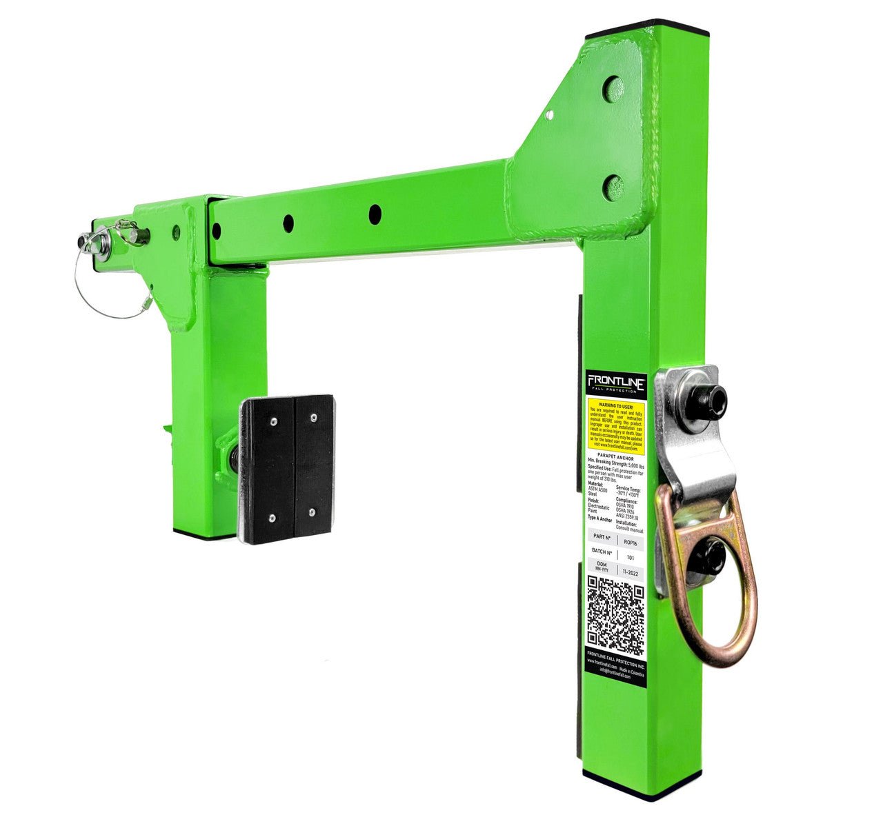 Frontline ROP16 Parapet Adjustable Non - Penetrating Anchor - Fire Protection Parts