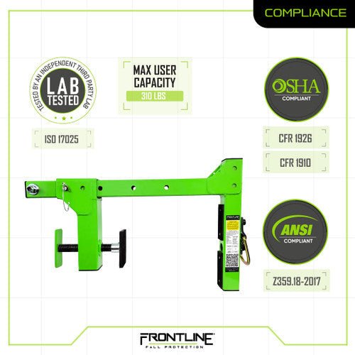 Frontline ROP16 Parapet Adjustable Non - Penetrating Anchor - Fire Protection Parts