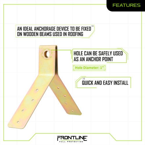 Frontline ROSU02 Hinged Steel Roof Anchor - Fire Protection Parts