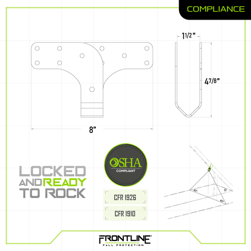 Frontline ROWT18 Roof Wood Truss Anchor - Fire Protection Parts