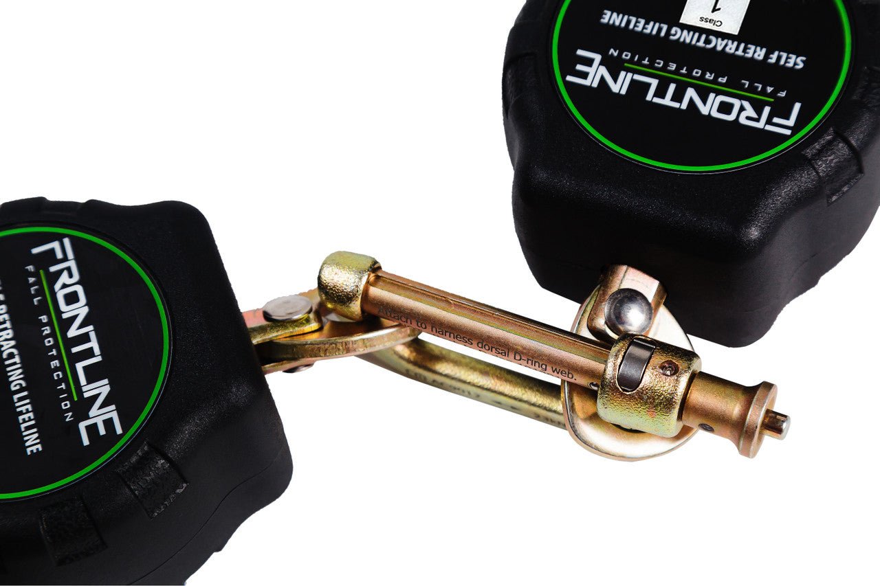 Frontline RPA062S Aramid Twin Fiber Web Single Leg 6' SRL with Steel Snap Hook Ends - Fire Protection Parts