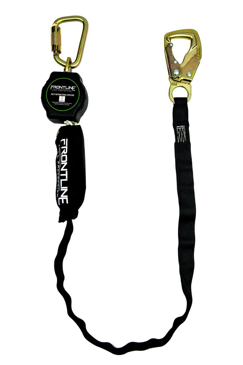 Frontline RPA091TB Tie Back Single Leg Web 9' SRL with Tie Back Hook End - Fire Protection Parts
