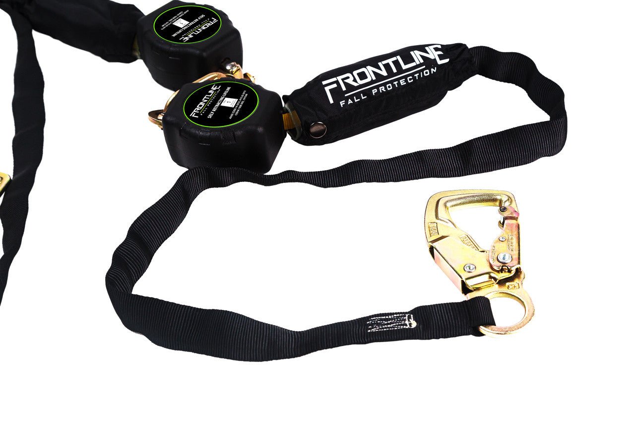 Frontline RPA092TB Tie Back Twin Leg Web 9' SRL with Tie Back Hook Ends - Fire Protection Parts