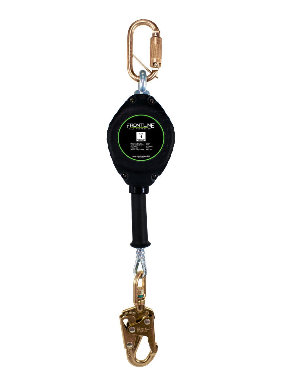 Frontline RPG Cable Single Leg SRL with Steel Snap Hook End - Fire Protection Parts