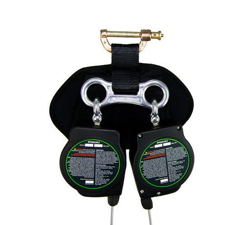 Frontline RPG082RLE Leading Edge Cable Twin Leg 8' SRL with Steel Rebar Hook Ends - Fire Protection Parts