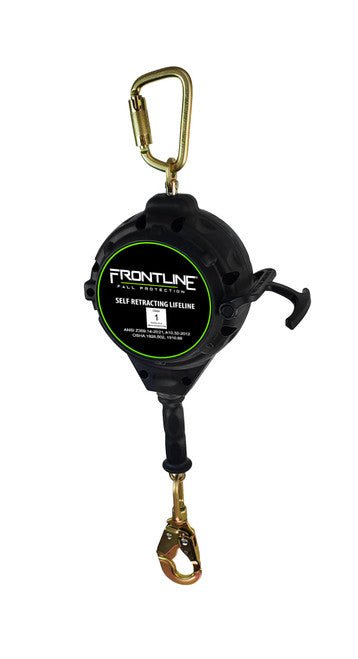 Frontline RPGC Cable Single Leg SRL with Steel Snap Hook End with Carry on Handle and Tagline - Fire Protection Parts