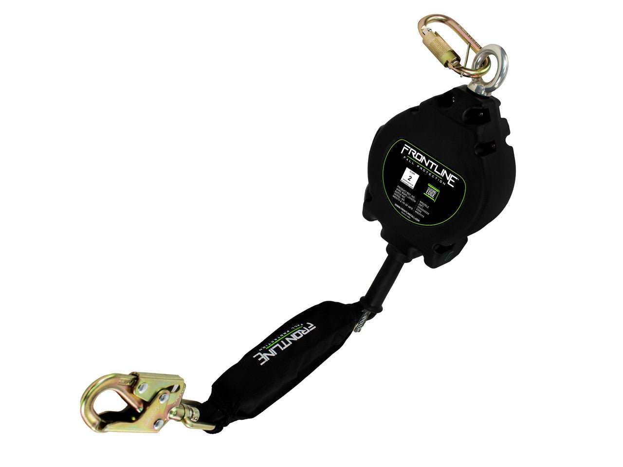 Frontline RPGLE Leading Edge Cable Single Leg SRL with Steel Snap Hook End - Fire Protection Parts