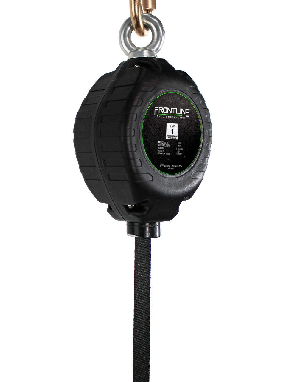 Frontline RPW 11' Web Single Leg SRL with Steel Snap Hook End - Fire Protection Parts