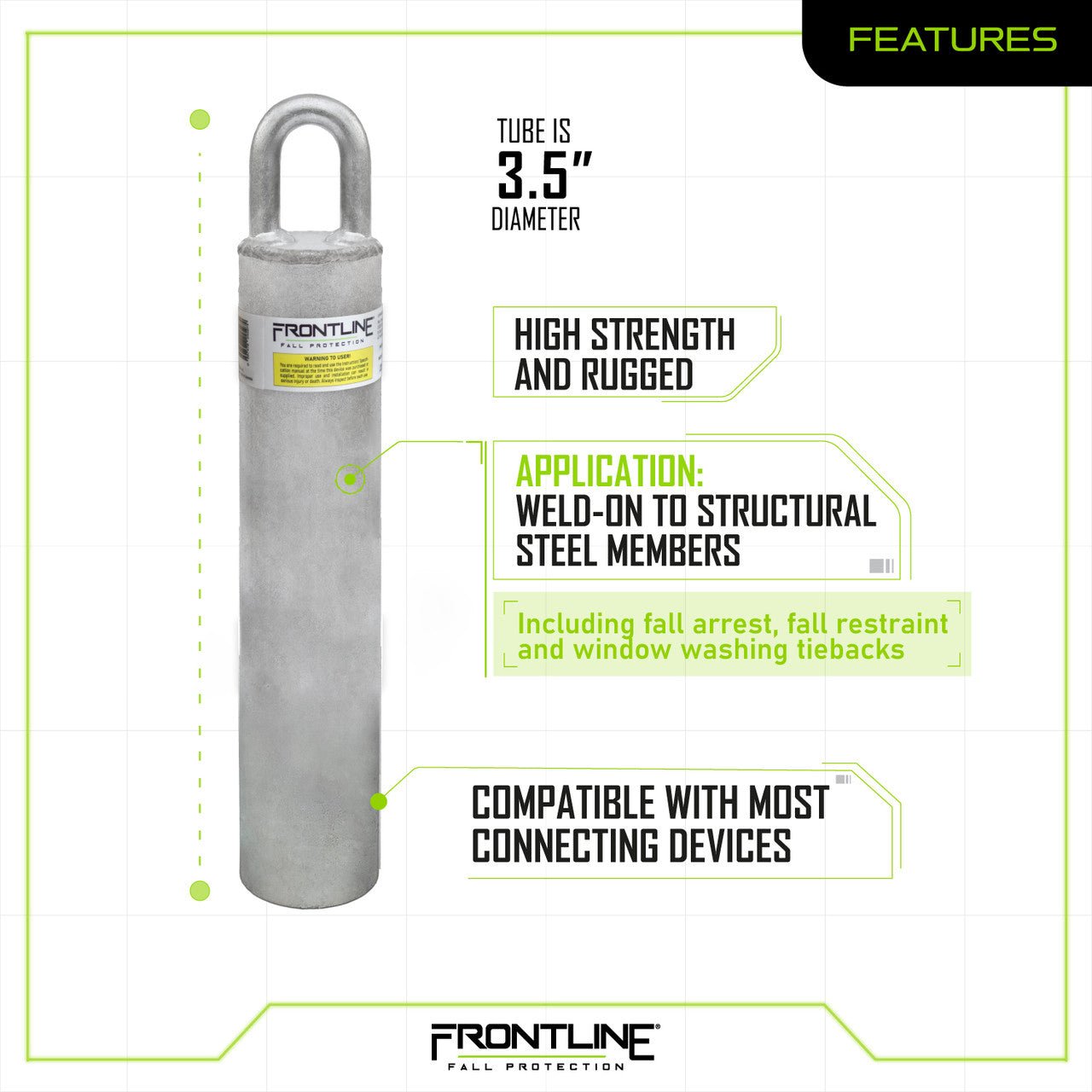 Frontline RW Weld - on Commercial Anchor 18" - Fire Protection Parts