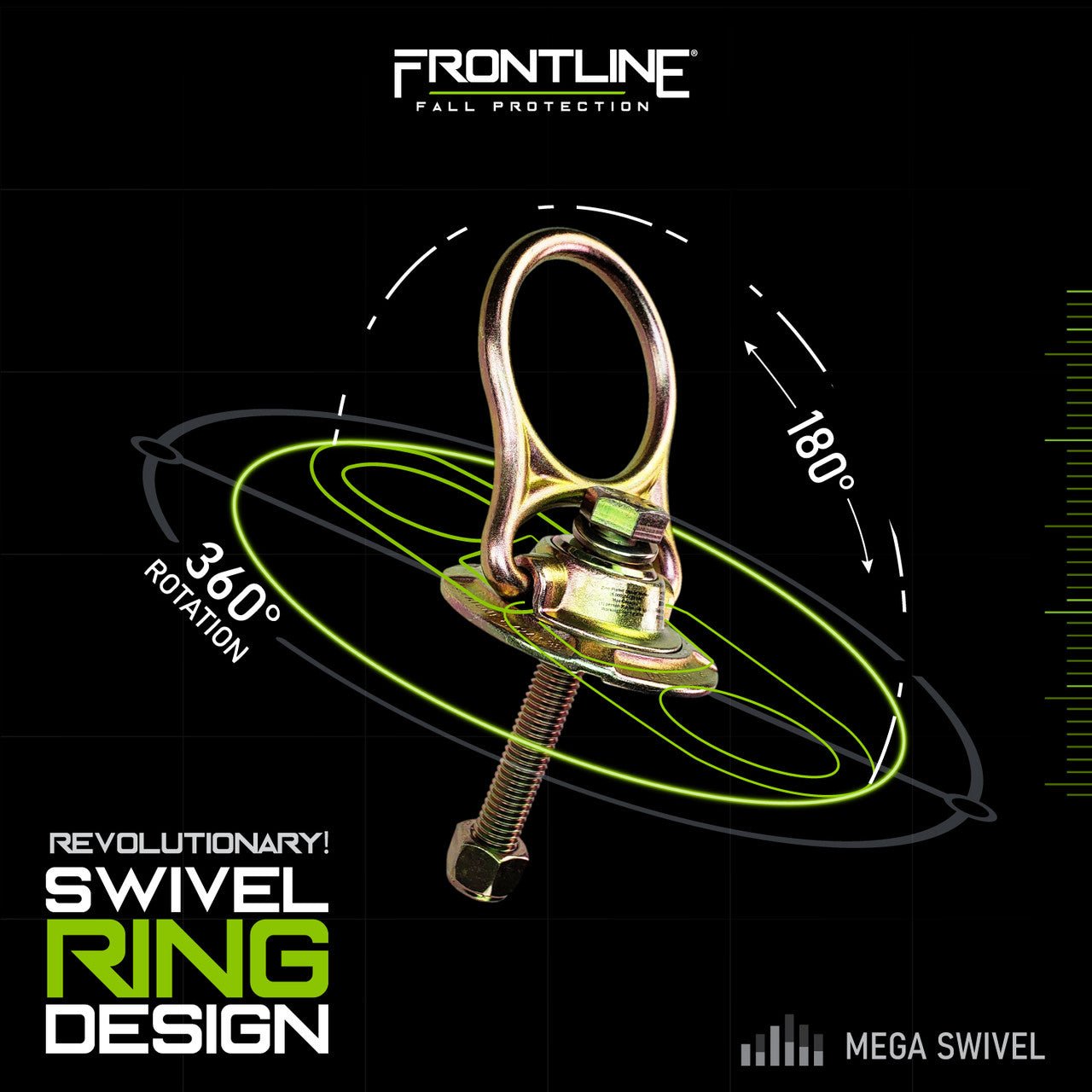 Frontline STM585K MEGA Swivel 5k Steel Anchor - Fire Protection Parts