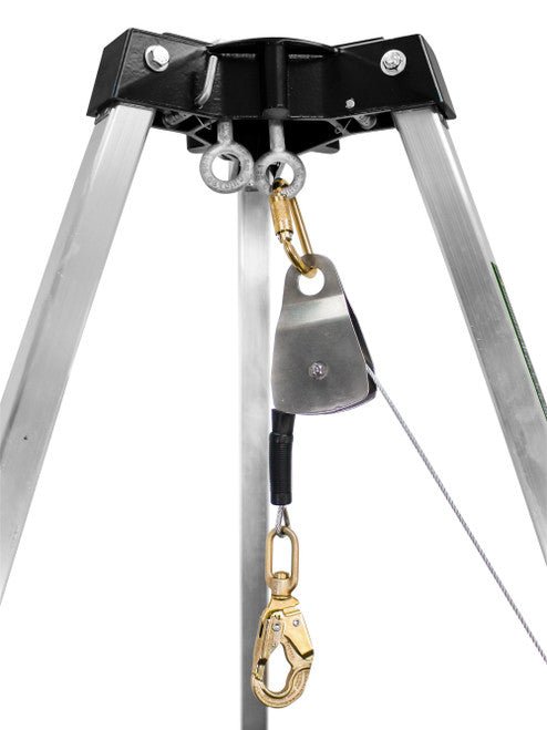Frontline TAN07 - US Patriot 7' Confined Space Aluminum Tripod - Made in USA - Fire Protection Parts