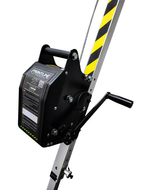 Frontline TAN07RU MEGApod Confined Space Kit 7' Aluminum Tripod with 60' Winch - Fire Protection Parts