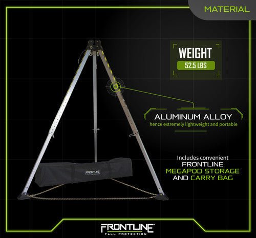 Frontline TAN10 MEGApod 10' Aluminum Tripod - Fire Protection Parts