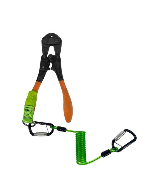 Frontline TLC05 ToolGrip Coil Tool Tether 5 lbs with Double Self - locking Aluminum Carabiner - Fire Protection Parts