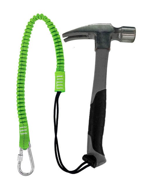 Frontline TLS15 ToolGrip Elastic Tool Tether 15 lbs with Steel Turn Lock Carabiner - Fire Protection Parts