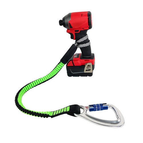 Frontline TLS30 ToolGrip Elastic Tool Tether 30 lbs with Self - locking Aluminum Carabiner - Fire Protection Parts