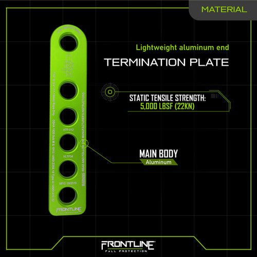 Frontline VLTP34 Rope Termination Plate - Fire Protection Parts