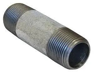Viking 1-1/2 in Galvanized Pipe Nipple for Fire Sprinkler Systems | Secure Leak-Resistant Threaded Fitting Nipples Fayette Nipple Fire Protection Parts 1-1/2 Inch Galvanized Pipe Nipple | Pipe Fittings Viking