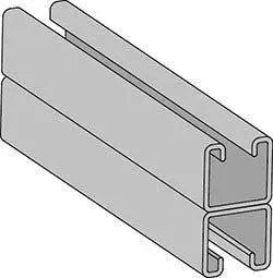 Galvanized BTB Strut Channel With Elongated Holes by ASC Engineered Solutions