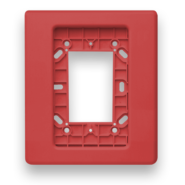 Genesis LED EG1 Wall Trim Plate Red Compact Fire Safety System - Fire Protection Parts