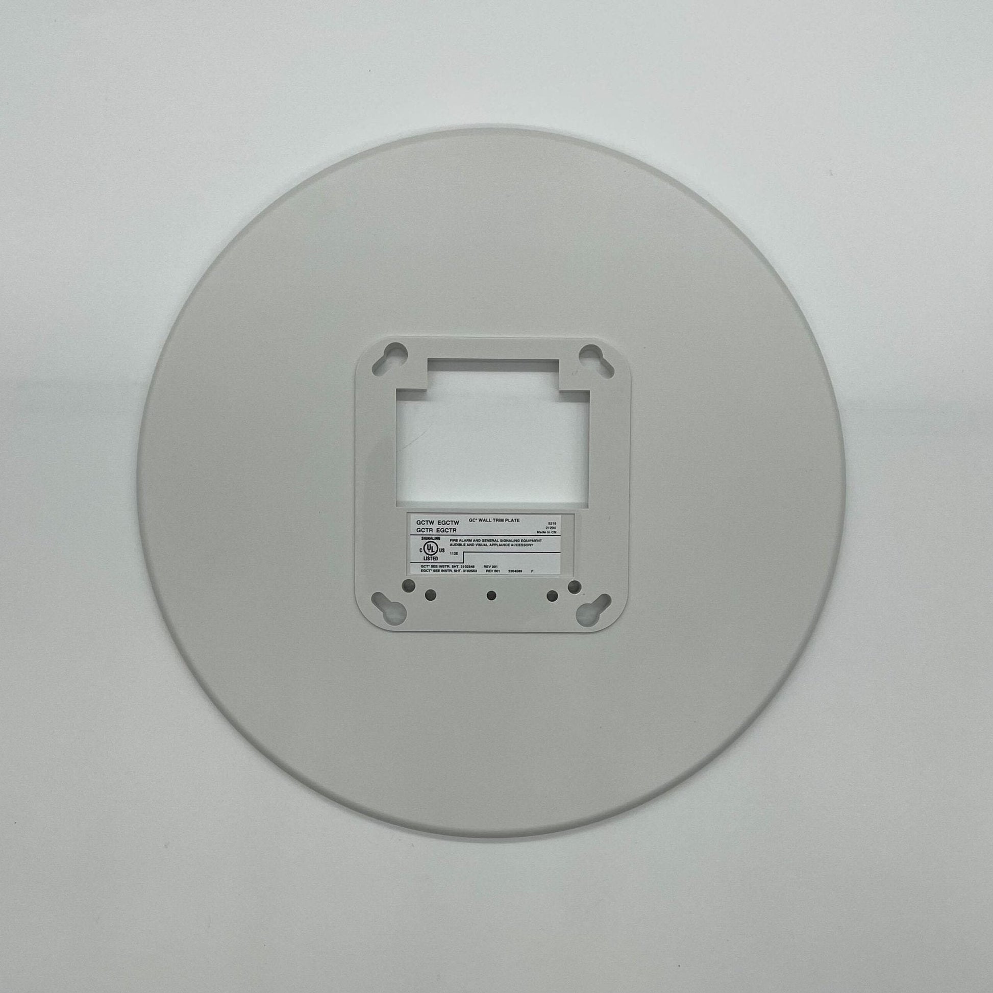 Genesis LED EG1 Wall Trim Plate White UL/FM Approved Safety - Fire Protection Parts