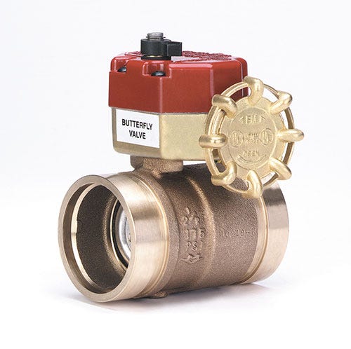 GROOVED BUTTERBALL VALVE W/ SWITCHES - Fire Protection Parts