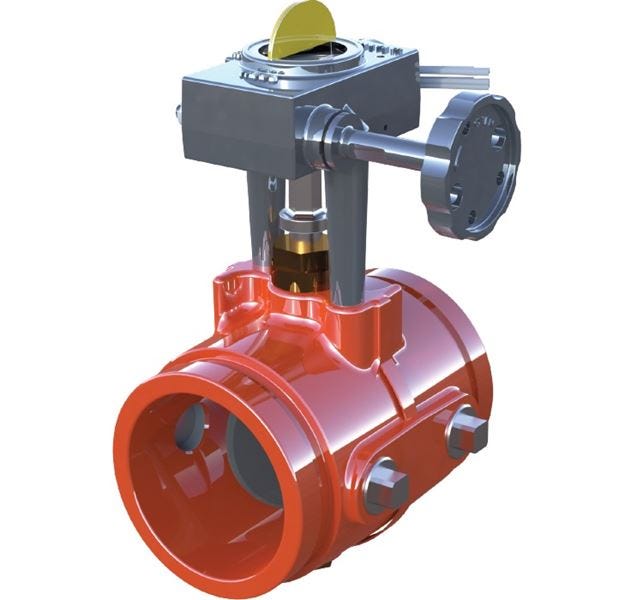 GROOVED BUTTERFLY VALVE W/ SWITCH EXTENDED LENGTH - Fire Protection Parts