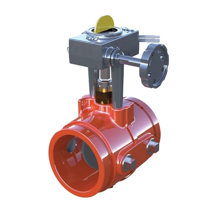 GROOVED BUTTERFLY VALVE W/ SWITCH EXTENDED LENGTH - Fire Protection Parts