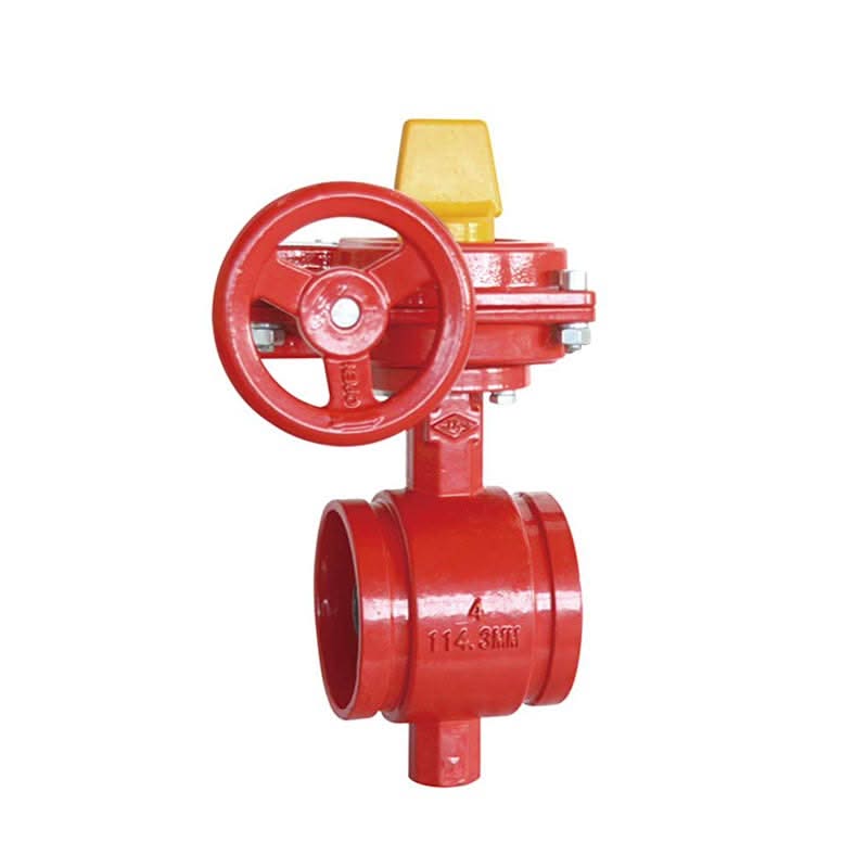 GROOVED BUTTERFLY VALVE W/ SWITCH UL/FM by Jinan Meide, ideal for low-pressure pipelines with a compact design.