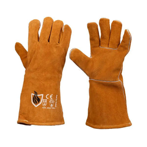 Heat Resistant Leather Welding Gloves by Just In Trend