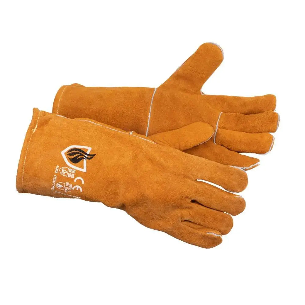 Heat Resistant Leather Welding Gloves by Just In Trend