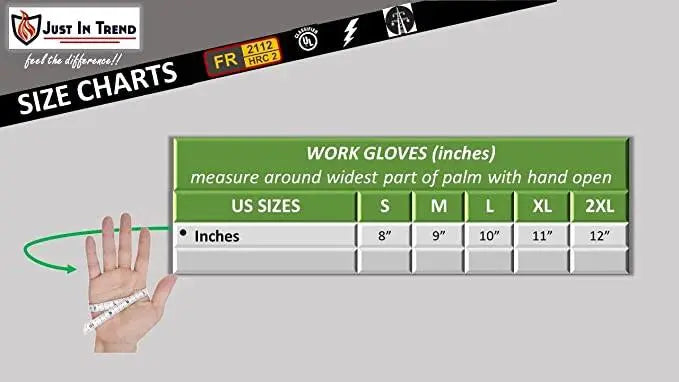 Heat Resistant Leather Welding Gloves by Just In Trend