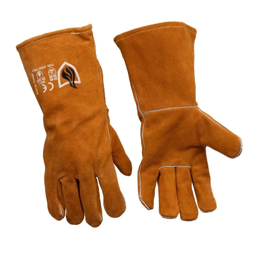 Heat Resistant Leather Welding Gloves by Just In Trend